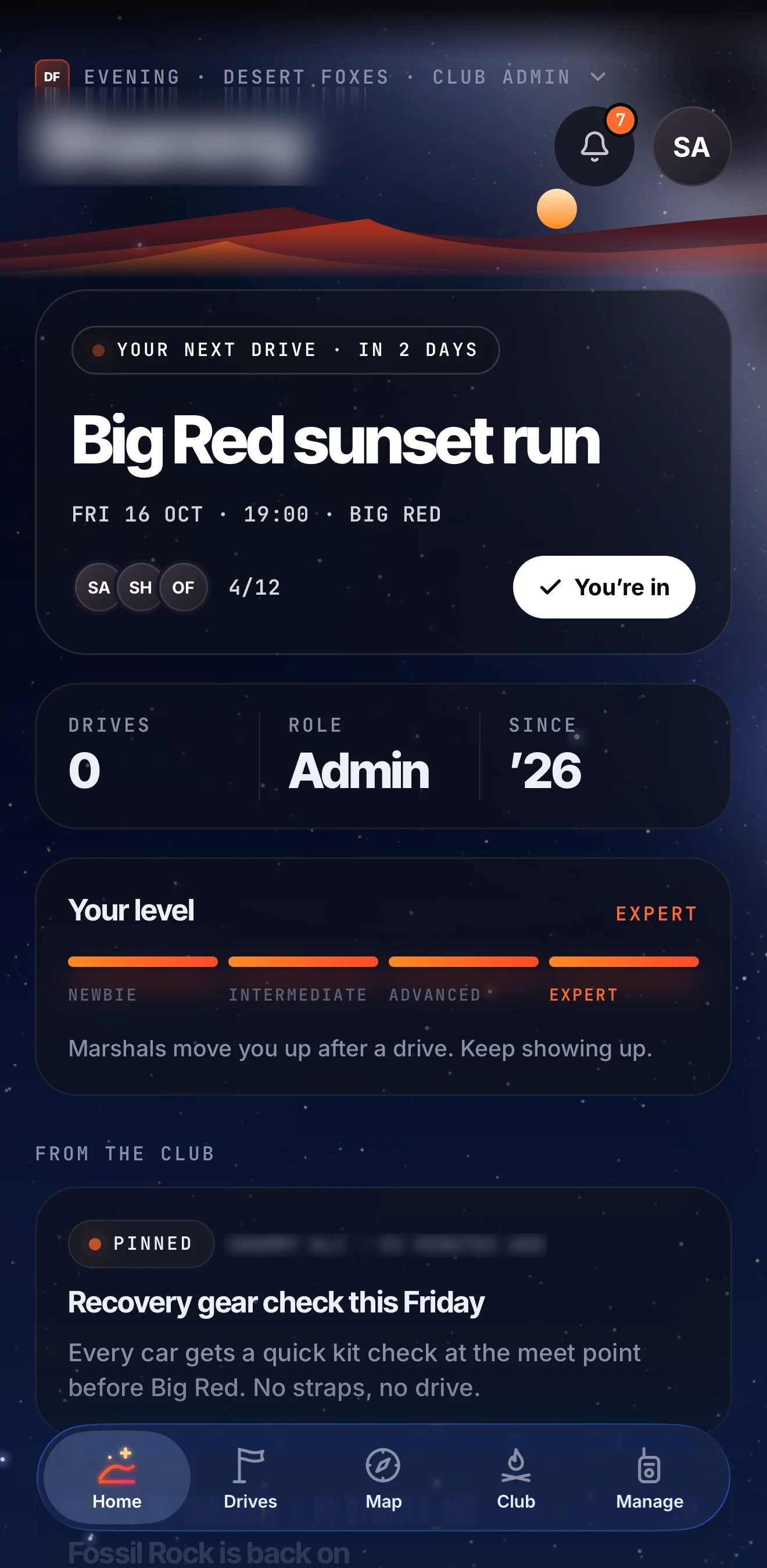 Badia · in-app screen