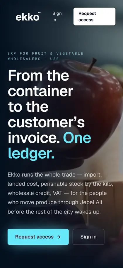 Ekko Trading on a phone
