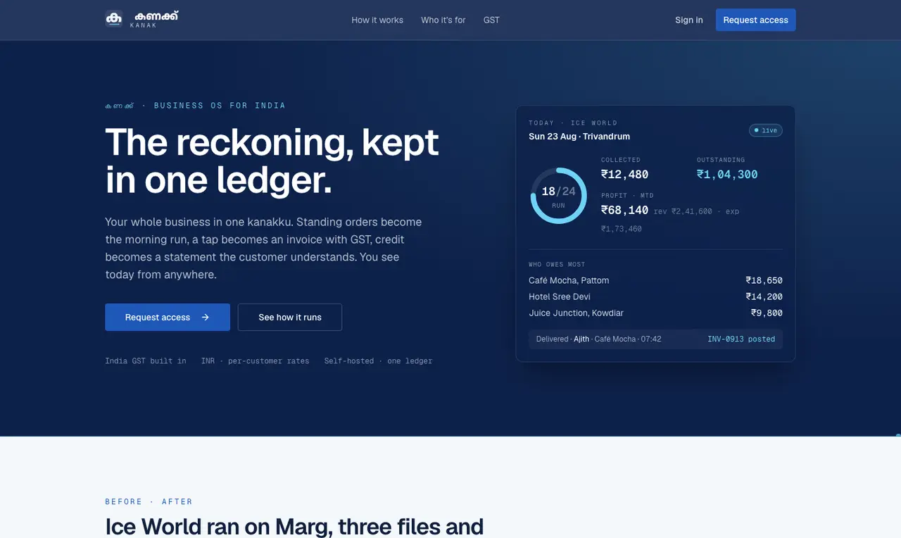 Kanak — screenshot of kanak.cortix.world