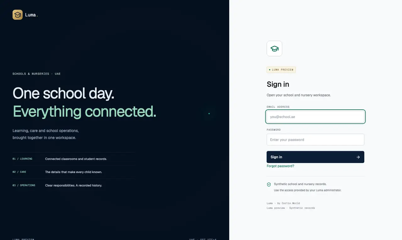 Luma — screenshot of luma.international