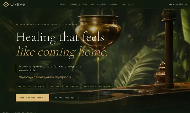 Vaidhee Wellness — home page